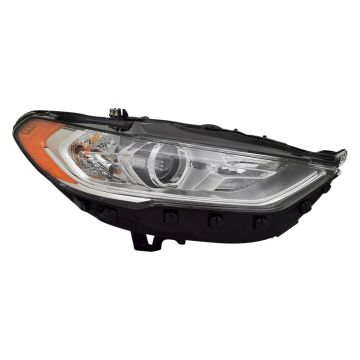 Headlight Assembly Composite Right Halogen w/o Signature Lighting for Ford Fusion 2017-2020