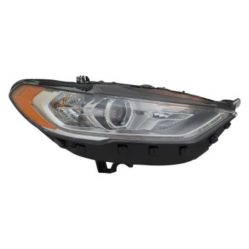 Headlight Assembly Composite Right Halogen w/Signature Lighting for Ford Fusion 2017-2020