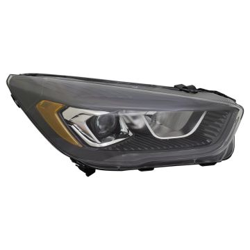 Headlight Assembly Composite Right Halogen w/Signature Lamps w/Black Bezel for Ford Escape 2017-2019