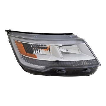 Headlight Assembly Composite Right LED w/Signature Lighting From 4-4-18 for Ford Explorer Limited Platinum XLT 2018-2019