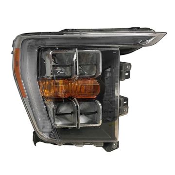 Headlight Assembly Composite Right LED Fixed w/o Black Appearance Pkg for Ford F-150 2021-2023