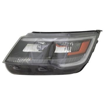 Headlight Lens Housing Left HID CAPA for Ford Explorer Sport 2016-2018