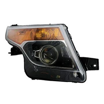 Headlight Lens Housing Right HID To 1-14-11 for Ford Explorer 2011-2015