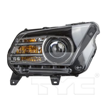 Headlight Lens Housing Right Xenon CAPA for Ford Mustang 2013-2014