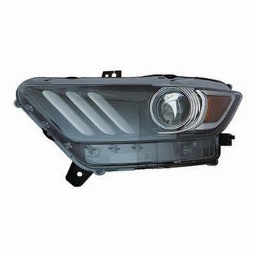 Headlight Lens Housing Right HID w/LED CAPA for Ford Mustang 2015-2020