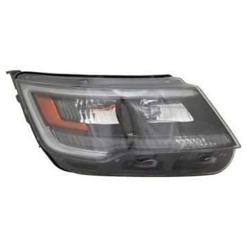 Headlight Lens Housing Right HID CAPA for Ford Explorer Sport 2016-2018