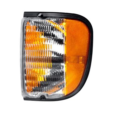 Parking Light Assembly Left Park/Side Marker Combination To 12/2/02 w/o Bulbs or Sockets for Ford E-150 E-250 E-350 E-450 E-550