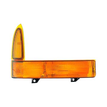 Parking Light Assembly Right Park/Signal Combination w/o No Boundaries Package w/Both Lenses Amber Colored for Ford Excursion F-250 Super Duty F-350 Super Duty