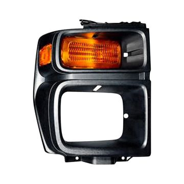 Parking Light Lens Right w/Sealed Beam Headlamps CAPA for Ford E-150 E-250 E-350 Super Duty E-450 Super Duty