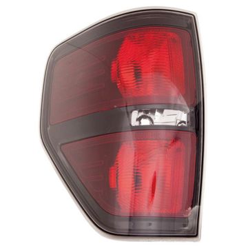 Tail Light Housing Left Black Accent Includes Lens CAPA for Ford F-150 SVT Raptor Harley-Davidson Edition 2010-2014