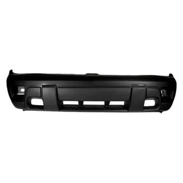 Bumper Cover Front Lower Center w/Fog Lamps w/Textured Gray w/o Two-Tone Primed for Chevrolet Trailblazer LS 2002-2007