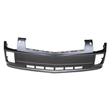 Bumper Cover Front Upper 1 Piece Bumper w/Headlamp Washer Primed CAPA for Cadillac SRX 2004-2009