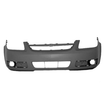Bumper Cover Front LT w/Fog Lamps w/o Luxury Pkg Primed CAPA for Chevrolet Cobalt LT 2005-2008