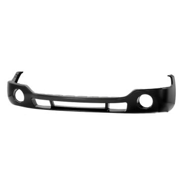 Bumper Cover Front w/Fog Lamps Matte-Black for GMC Sierra 1500 SLE 2003-2006