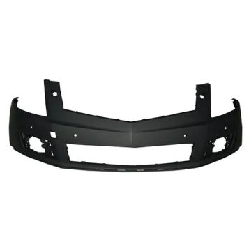 Bumper Cover Front w/Headlamp Washer w/Front Parking Aid Primed CAPA for Cadillac SRX 2010-2012