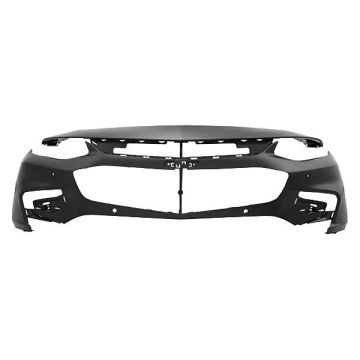 Bumper Cover Front w/LED DRL w/Park Assist w/o Parallel Park Assist Primed for Chevrolet Malibu Premier LT Hybrid 2016-2018