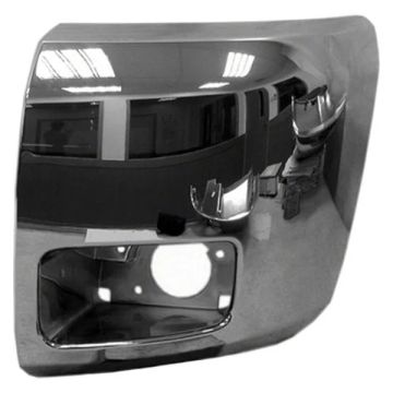 Bumper Extension Front Left Outer w/Fog Lamps Chrome for Chevrolet Silverado 1500 2007-2013