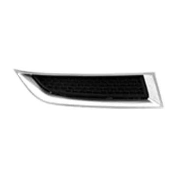 Bumper Insert Front Left Outer Grille Matte-Black w/Chrome Molding for GMC Acadia Acadia Limited