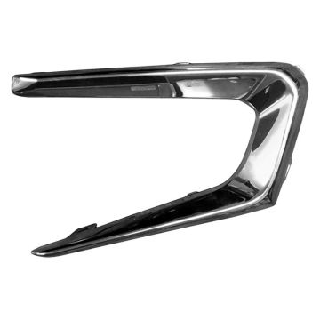 Bumper Insert Front Left Fog Lamp Opening Bezel Chrome for Chevrolet Malibu L LS 2016-2018