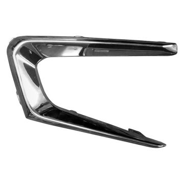 Bumper Insert Front Right Fog Lamp Opening Bezel Chrome for Chevrolet Malibu L LS 2016-2018