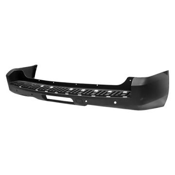 Bumper Cover Rear w/o Flare Holes w/Object Sensor Primed for Chevrolet Suburban 1500 Suburban 2500 GMC Yukon XL 1500