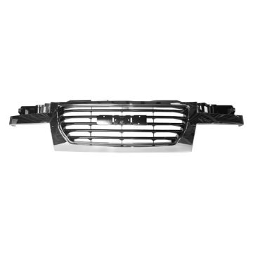 Grille Assembly Chrome Frame w/Black Center w/o Emblems for GMC Canyon 2004-2012