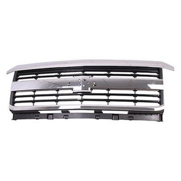 Grille Assembly w/o Premium Pkg w/Z71 Pkg Matte Finish for Chevrolet Silverado 2500 HD LTZ 2015-2017