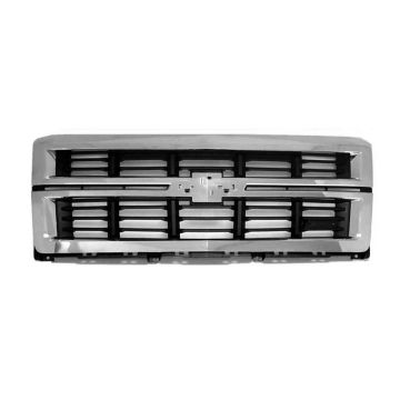Grille Assembly w/Z71 Pkg 1st Design Chrome for Chevrolet Silverado 1500 LT LTZ 2014-2015