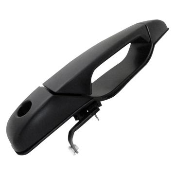 Exterior Door Handle Front Left w/Key Hole Black Smooth Plastic for Chevrolet Silverado 1500 Silverado 2500 HD Silverado 3500 HD GMC Sierra 1500 Sierra 2500 HD Sierra 3500 HD