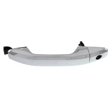 Exterior Door Handle Front Left w/Key Hole w/Cover Chrome for Chevrolet Silverado 1500 Silverado 1500 LD GMC Sierra 1500 Sierra 1500 Limited