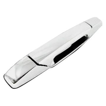Exterior Door Handle Front Right w/o Key Hole Chrome Plasti for Chevrolet Silverado 1500 2007-2013