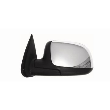 Door Mirror Assembly Left Standard Style Power Remote Non-Heated Chrome w/RPO D48 for Chevrolet Silverado 1500 Silverado 2500 Silverado 2500 HD Silverado 3500 GMC Sierra 1500 Sierra 2500