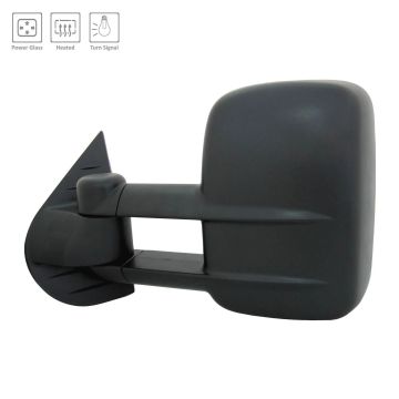 Door Mirror Assembly Left Power Trailer Tow Type for Chevrolet Silverado 1500 Silverado 2500 HD GMC Sierra 1500 Sierra 2500 HD Sierra 3500 HD