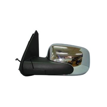 Door Mirror Assembly Left Bright Chrome for Chevrolet HHR 2006-2011