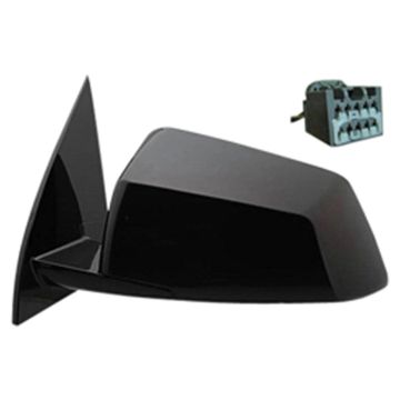 Door Mirror Assembly Left Power w/o Signal Lamp Manual Folding Black for Chevrolet Traverse GMC Acadia Acadia Limited Saturn Outlook