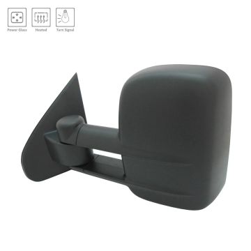 Door Mirror Assembly Left Trailer Tow Type Power w/o Signal Lamps for Chevrolet Silverado 1500 GMC Sierra 1500 Sierra 2500 HD Sierra 3500 HD
