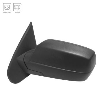 Door Mirror Assembly Left Standard Type Manual Heated w/Cover Textured for Chevrolet Silverado 1500 Silverado 1500 LD Silverado 2500 HD Silverado 3500 HD GMC Sierra 1500 Sierra 1500 Limited Sierra 2500 HD Sierra 3500 HD
