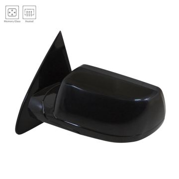 Door Mirror Left Manual-Folding w/Cover w/Spotter Mirror for Chevrolet Suburban Tahoe GMC Yukon Yukon XL