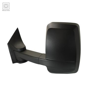 Door Mirror Assembly Left Manual Straight Long Arm for Chevrolet Express 1500 Express 2500 Express 3500