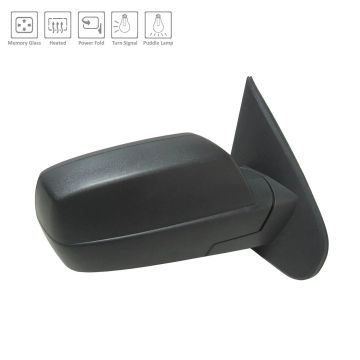 Door Mirror Assembly Right Standard Type Power Heated w/Textured Cover for Chevrolet Silverado 1500 Silverado 1500 LD Silverado 2500 HD Silverado 3500 HD GMC Sierra 1500 Sierra 1500 Limited Sierra 2500 HD Sierra 3500 HD