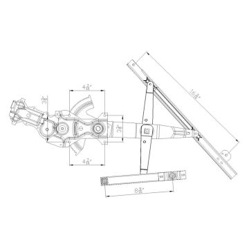 Window Regulator Front Right Power Includes Motor for Chevrolet Cavalier Pontiac Sunfire