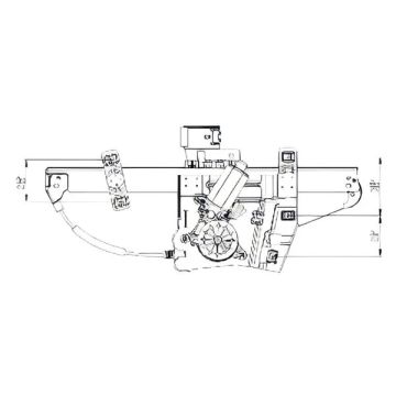 Window Regulator Front Right Regulator & Motor Assembly for Buick Lucerne 2006-2011