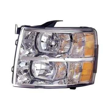 Headlight Assembly Composite Left CAPA for Chevrolet Silverado 1500 Silverado 2500 HD Silverado 3500 HD