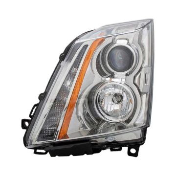 Headlight Assembly Composite Left Halogen CAPA for Cadillac CTS Sedan Wagon Coupe Base Premium Luxury Performance Coupe 3.6L 3.0L 2008-2014