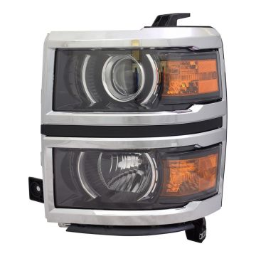 Headlight Assembly Composite Left Projector Type for Chevrolet Silverado 1500 LTZ High Country 2014-2015