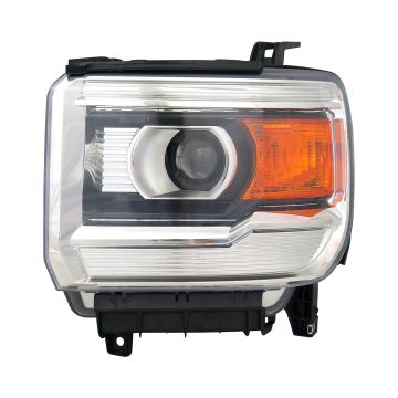 Headlight Assembly Composite Left Halogen CAPA for GMC Sierra 1500 Sierra 2500 HD Sierra 3500 HD