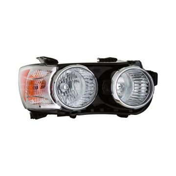 Headlight Assembly Composite Right w/o Dusk Pkg Halogen w/Chrome Trim CAPA for Chevrolet Sonic Sedan LT LS LTZ RS 2012-2015