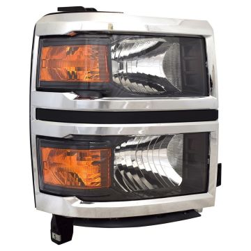 Headlight Assembly Composite Right Halogen CAPA for Chevrolet Silverado 1500 LT WT 2014-2015