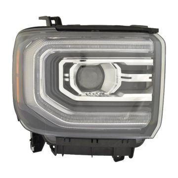 Headlight Assembly Composite Right LED for GMC Sierra 1500 2016-2018