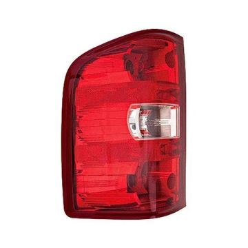 Tail Light Assembly Left W/T/SLE/SLT Dual Rear Wheels 2nd Design CAPA for Chevrolet Silverado 1500 Silverado 2500 HD Silverado 3500 HD GMC Sierra 1500 Sierra 2500 HD Sierra 3500 HD